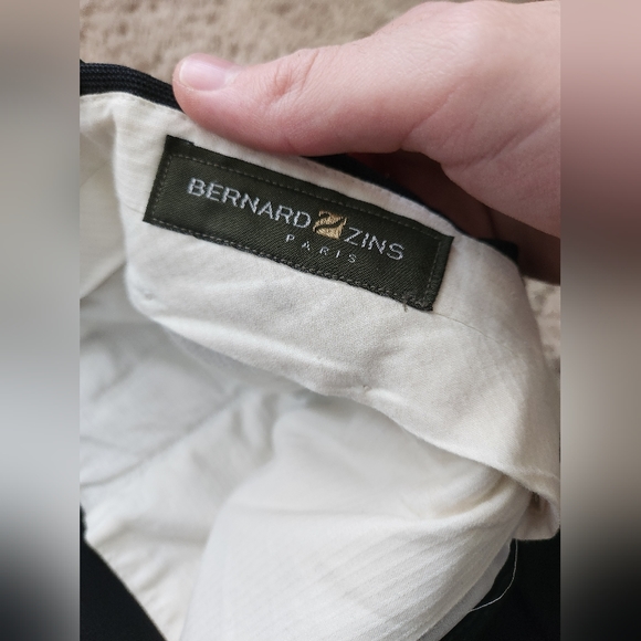 Bernard Zins Men's Black DressPants Size 32 - Picture 3 of 4